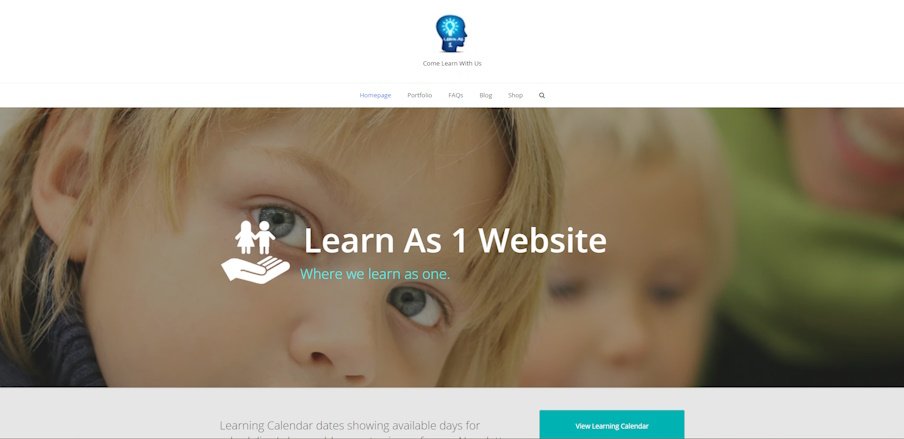 Learn As 1 Website. Where we learn as one