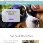 Purple Paws 2nd Chance Rescue Logo